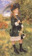 Pierre-Auguste Renoir Young Girl with a Parasol France oil painting artist